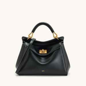 JW PEI Lucia Classic top handle in Black and Gold